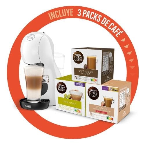 Cafetera de cápsulas Nescafé Dolce Gusto DeLonghi Piccolo XS EDG110WB